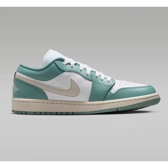 Nike Women Sneaker Air Jordan 1 Low-White/Cannon/Brown- DC0774-138~Size 7 - Picture 4 of 9